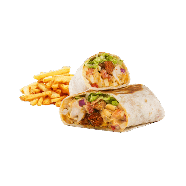 Turi’s Chicken/Shrimp Tender Wrap with Fries