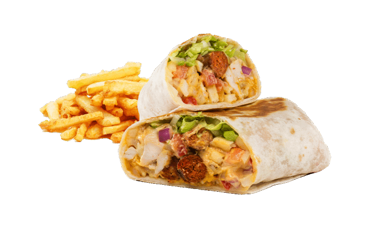 Turi’s Chicken/Shrimp Tender Wrap with Fries